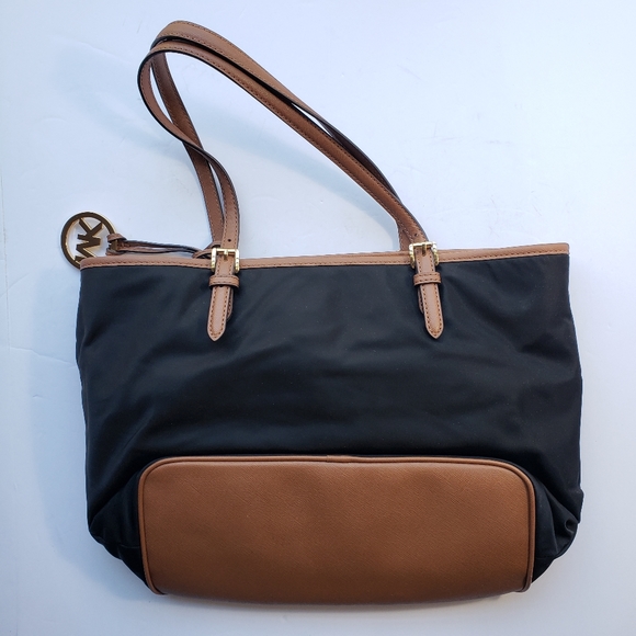 NWOT Michael Kors Jet Setter nylon tote w leather - Picture 11 of 15